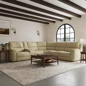 Power Reclining Sectional with Power Headrest & Lumbar