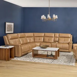 Power Reclining Sectional with Power Headrest, Lumbar and Heat, Massage
