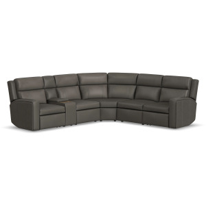Wyatt Power Reclining Sectional with Power Headrest & Lumbar