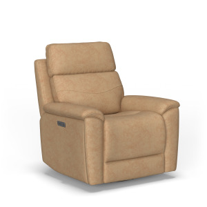 Refined Power Swivel Gliding Recliner with Power Headrest & Lumbar