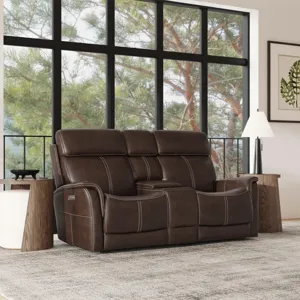 Power Reclining Loveseat with Console, Power Headrest & Lumbar