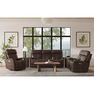 View Power Swivel Recliner with Power Headrest
