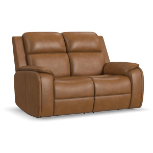 Ziggy Power Reclining Loveseat with Power Headrest, Lumbar, Heat & Massage