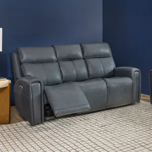 Power Reclining Sofa with Console, Power Headrest & Lumbar
