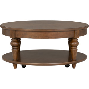 Bellevue Round Coffee Table with Casters