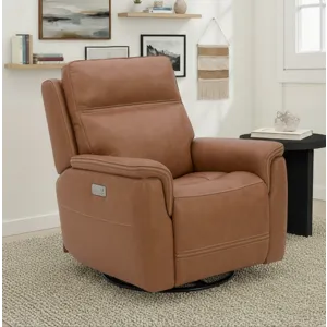 Swivel Glider with Power Headrest, Lumbar, Heat & Massage