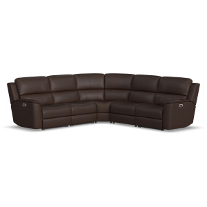 Henry Power Reclining Sectional with Power Headrest & Lumbar