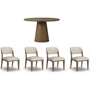 Lyra 5 PC Round Dining Set