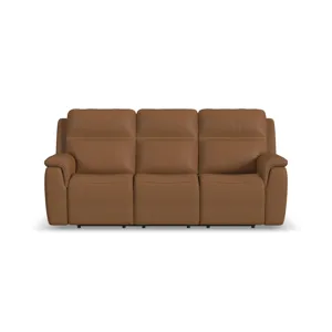 Power Reclining Sofa with Power Headrests & Lumbar