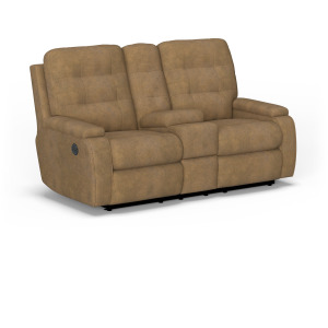Kerrie Power Reclining Loveseat with Console