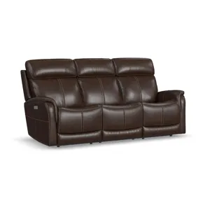 View Power Reclining Sofa with Console, Power Headrest & Lumbar