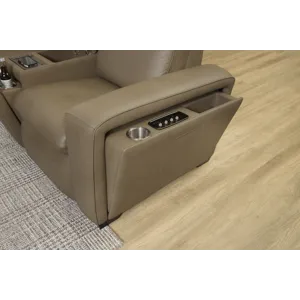 Power Reclining Loveseat with Console, Power Headrest, Lumbar & Pulse