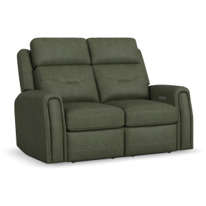Felix Power Reclining Loveseat with Power Headrest, Lumbar, Heat & Massage