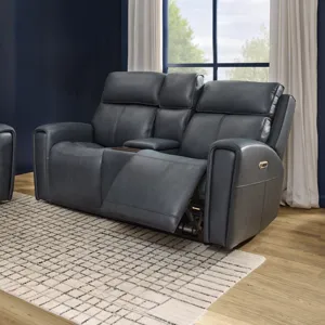 Power Reclining Loveseat with Console, Power Headrest & Lumbar