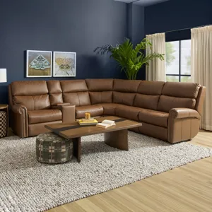 Power Reclining Sectional w/ Power Headrest & Lumbar