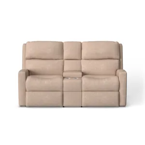 Power Reclining Loveseat with Console & Power Headrests