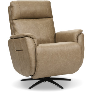 Cove Power Swivel Recliner with Power Headrest, Lumbar, Heat, & Massage