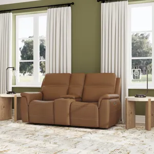 Pwr Recl Loveseat w/ Console, Pwr Hdrsts, Lumbar
