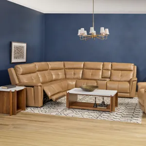 Power Reclining Sectional with Power Headrest, Lumbar and Heat, Massage