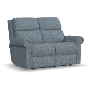 Bernard Power Reclining Loveseat with Power Headrest & Lumbar