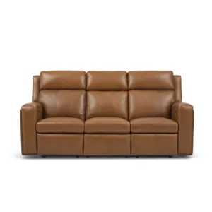 Power Reclining Sofa with Power Headrests & Lumbar