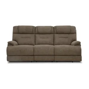 Zecliner Zofa Power Reclining Sofa with Console, Power Headrest, Lumbar, Heat & Massage