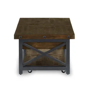 Rectangular Lift-Top Coffee Table with Casters
