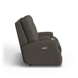 Power Reclining Loveseat with Console & Power Headrests