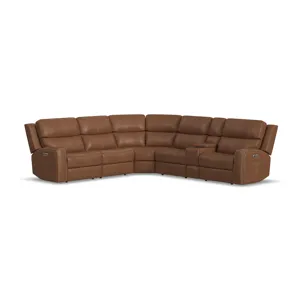 Linden Power Reclining Sectional with Power Headrests & Lumbar