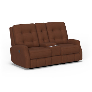 Devon Power Reclining Loveseat with Console