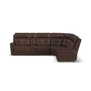 Power Reclining Sectional with Power Headrest, Lumbar and Heat, Massage