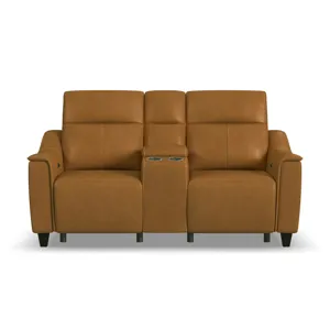 Power Reclining Loveseat with Console & Power Headrests