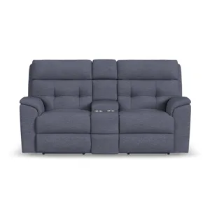 Power Reclining Loveseat with Console & Power Headrests