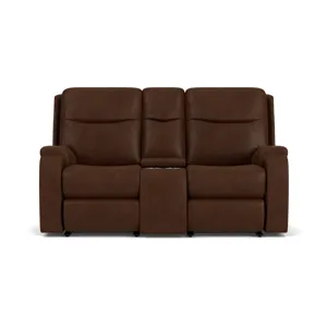 Power Reclining Loveseat with Console & Power Headrests & Lumbar