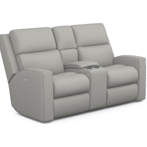 Score Power Reclining Loveseat with Console & Power Headrests & Lumbar