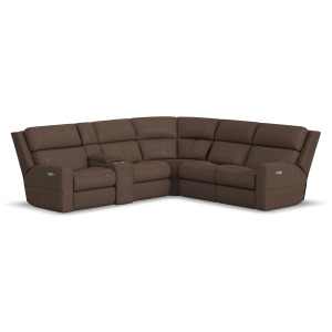 Score Power Reclining Sectional with Power Headrest & Lumbar