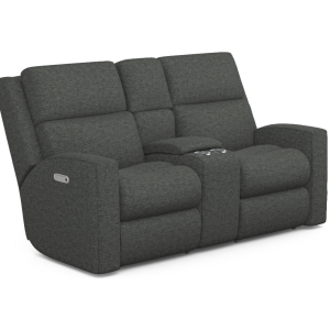Score Power Reclining Loveseat with Console & Power Headrests & Lumbar