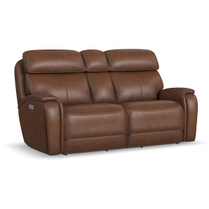 Walker Power Reclining Loveseat w/ Console, Power Headrest & Lumbar