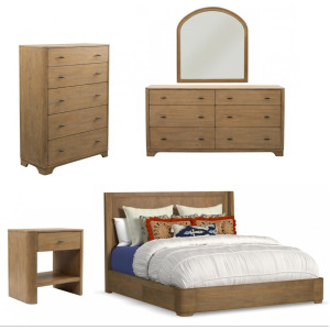 Normandy 5 PC King Panel Storage Bedroom Set