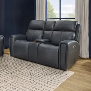 Power Reclining Loveseat with Console, Power Headrest & Lumbar