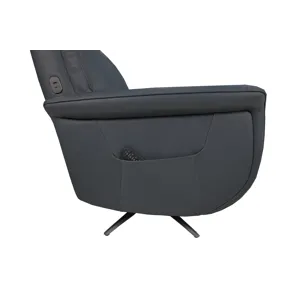 Power Swivel Recliner with Power Headrest, Lumbar, Heat, Massage & Ventilation