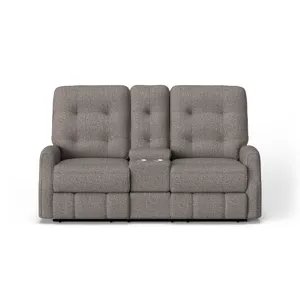 Power Reclining Loveseat with Console & Power Headrests