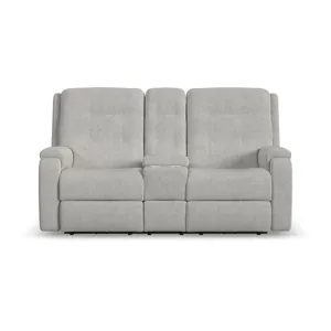 Power Reclining Loveseat with Console & Power Headrests