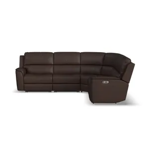 Power Reclining Sectional with Power Headrest & Lumbar