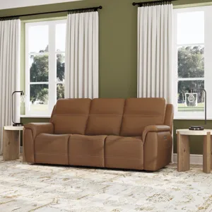 Power Reclining Sofa with Power Headrests & Lumbar