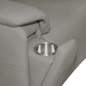 Power Reclining Sofa with Console, Power Headrest, Lumbar, Heat & Massage