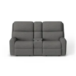 Power Reclining Loveseat with Console & Power Headrests