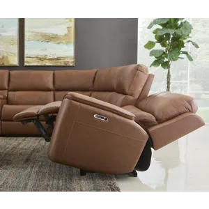 Power Reclining Sectional with Power Headrests & Lumbar