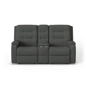 Power Reclining Loveseat with Console & Power Headrests & Lumbar