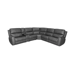 Linden Power Reclining Sectional with Power Headrest & Lumbar